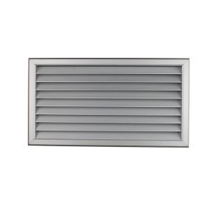Customized Hvac Ventilation V Type Transfer Bathroom Decorative Aluminum Fresh Air Louver Door Grille